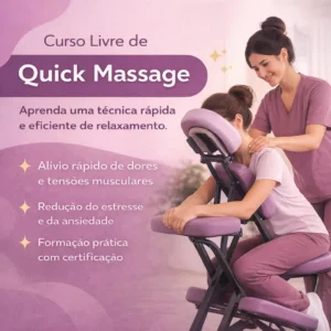 Curso Livre Quick Massage - Crédito
